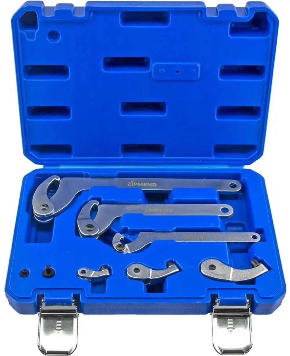 Набор радиусных ключей для круглых шлицевых гаек 35–120мм, 8пр.