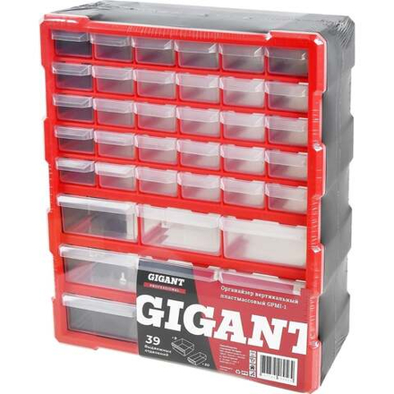 Вертикальный пластмассовый органайзер 39 отделений Gigant Professional GPMI-1