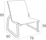 Стул пластиковый Siesta Contract Pacific Lounge, белый