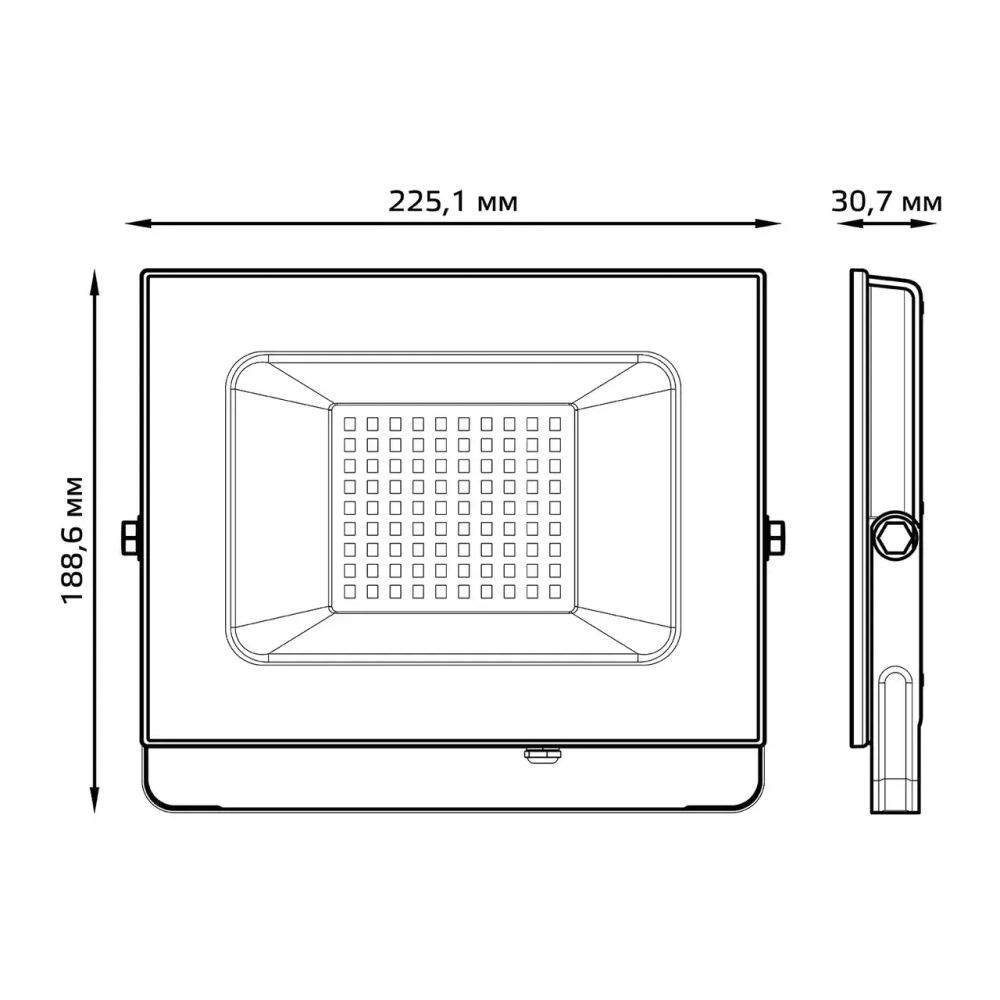 Прожектор Gauss LED Elementary 70W 7200 lm IP65 6500K белый  613120370