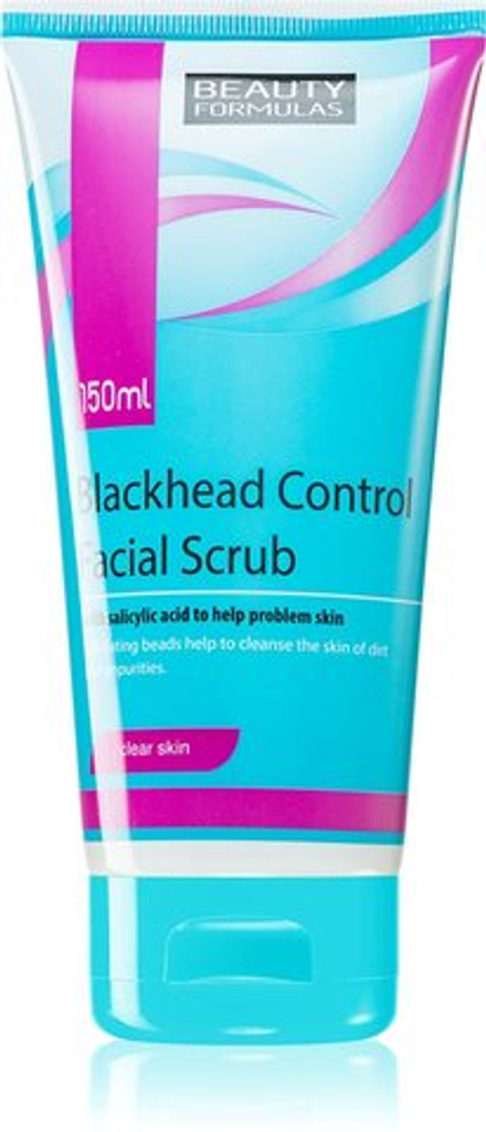 Beauty Formulas Clear Skin Blackhead Control - очищающий скраб от черных точек /   150  ml  / GTIN 5012251010078