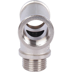 Тройник ВНВ никелированный 1/2"x1/2"x1/2" STOUT
