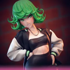 Tatsumaki street wear - One Punch Man