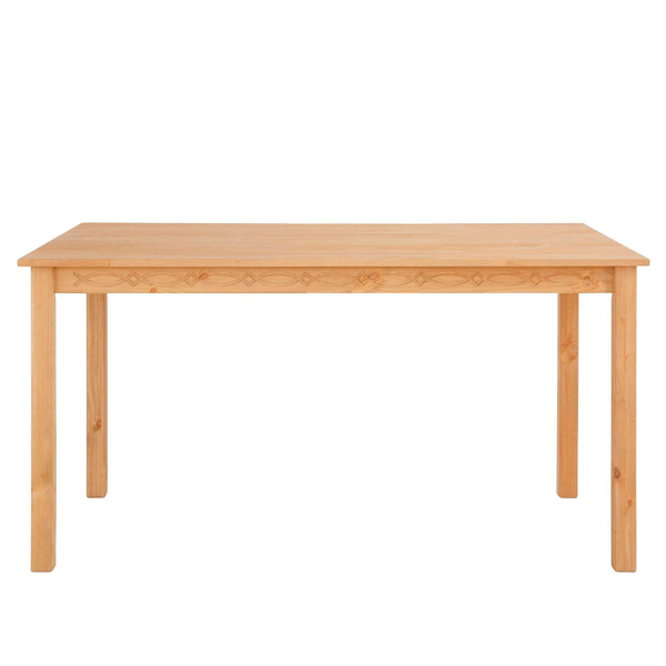 Обеденная группа стол и 6 стульев Индра из натурального дерева, бейц/масло