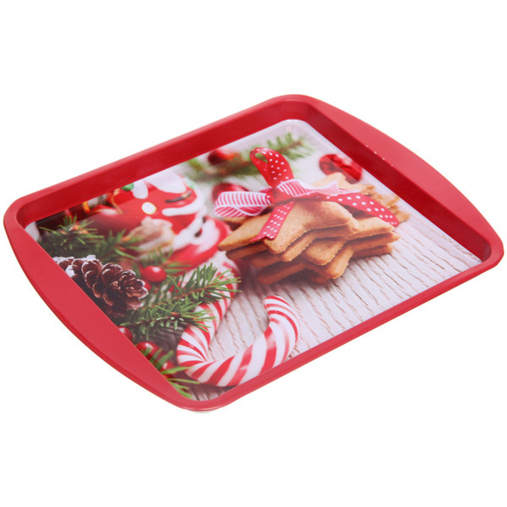 Поднос жестяной 24,5*19,5см «Пряничное чудо»