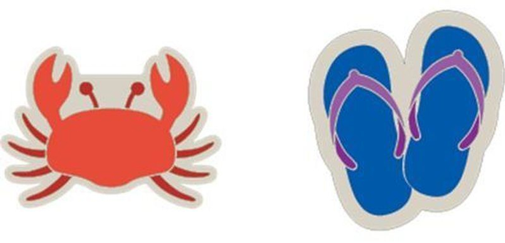 Виброгаситель теннисный Gamma String Things 2P - crab/flip flops