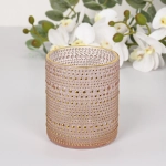 Подсвечник «Хрустальный блеск» 8,5*10 см, Розовый