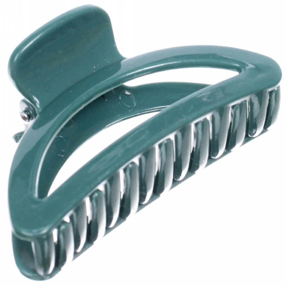 Заколка-краб для волос на блистере «Magic Gloss», трапеция, микс 6 цветов, 6,5см