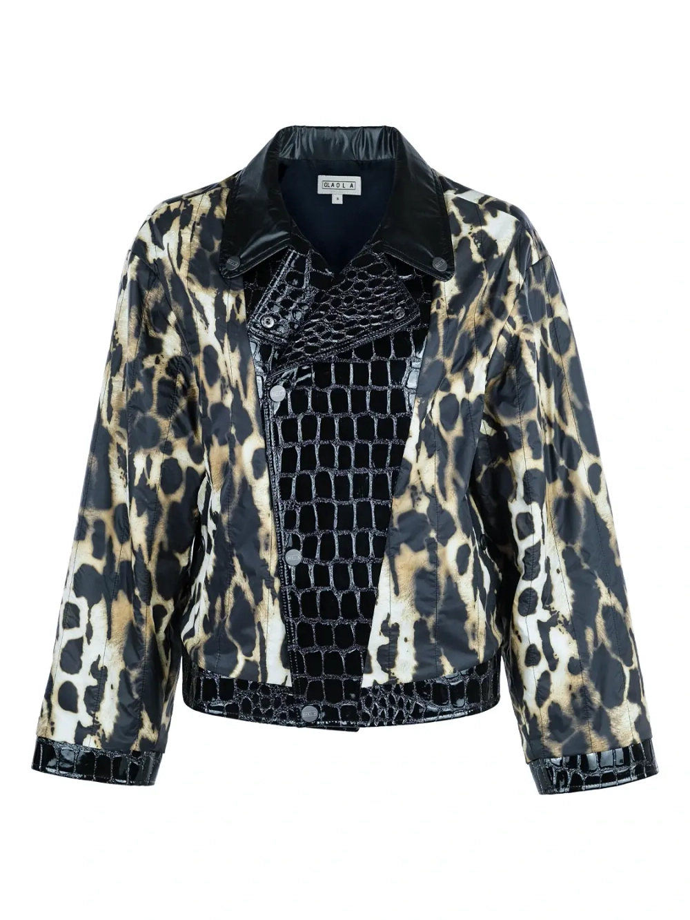 Косуха леопардовая из экокожи и нейлона Ola Ola OLA OLA