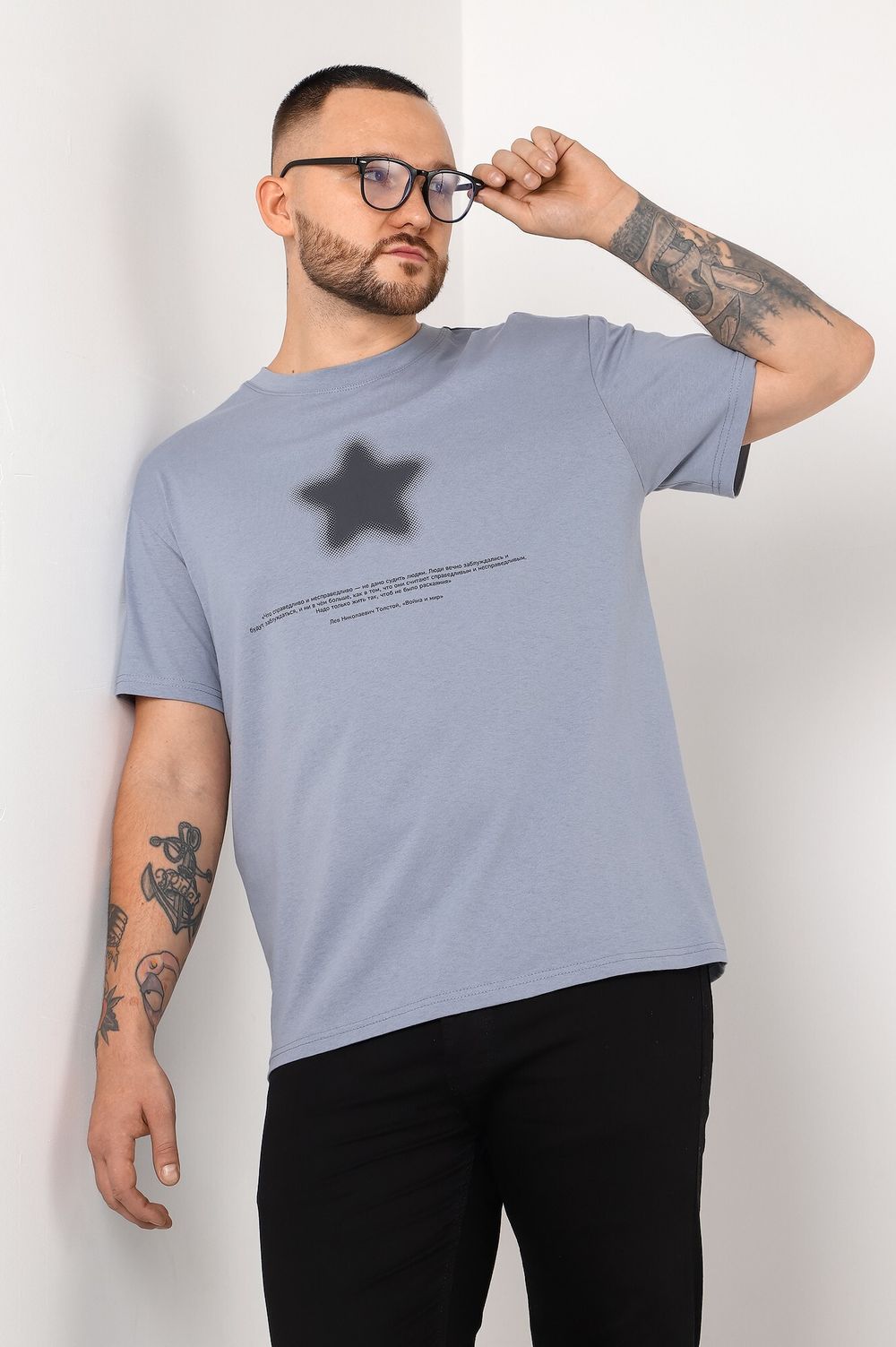 Фуфайка (футболка) мужская Герой-2 Виотекс СЕРЫЙ