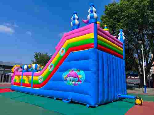 Коммерческий надувной батут «В гостях у дельфинов 2», 10*5*5 м