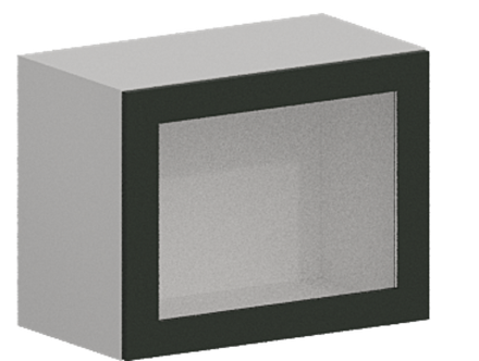 Кухня Модуль ШВГС 609 Белый / Насыщенно-зеленый