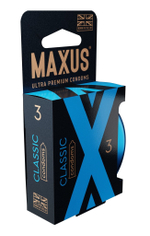Классические презервативы в железном кейсе MAXUS Classic - 3 шт.