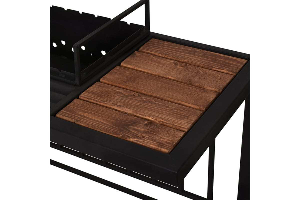 МАНГАЛ BOYSCOUT СТАЦИОНАРНЫЙ ЛОФТ СО СТОЛИКОМ И ДРОВНИЦЕЙ 930Х510Х1000 61581