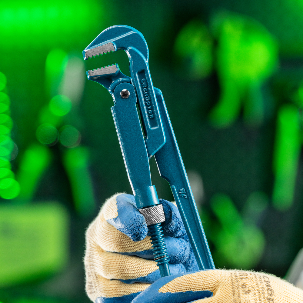 Ключ трубный рычажный №0, 3/4", литой, тип "L" Сибртех