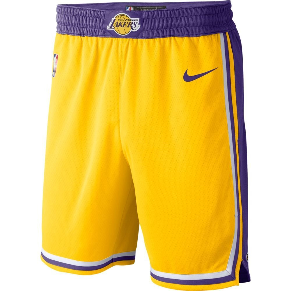 Шорты Nike NBA Los Angeles Lakers Swingman Road Short Yellow