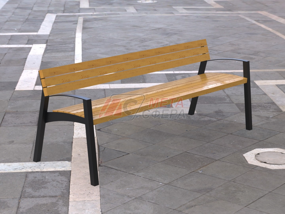 Скамейка VERA SOLO с подлокотниками