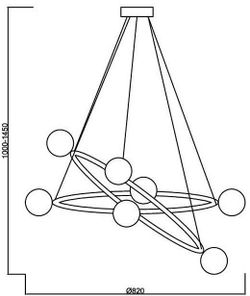 Подвесная люстра ST-Luce Rialto SL1508.203.07