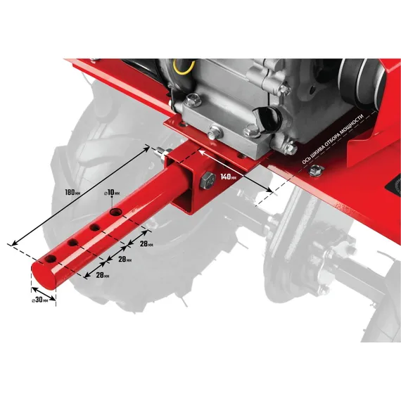 Мотоблок &quot;ЗУБР&quot; МТБ-400 (7 л.с., с пониж. передачей)