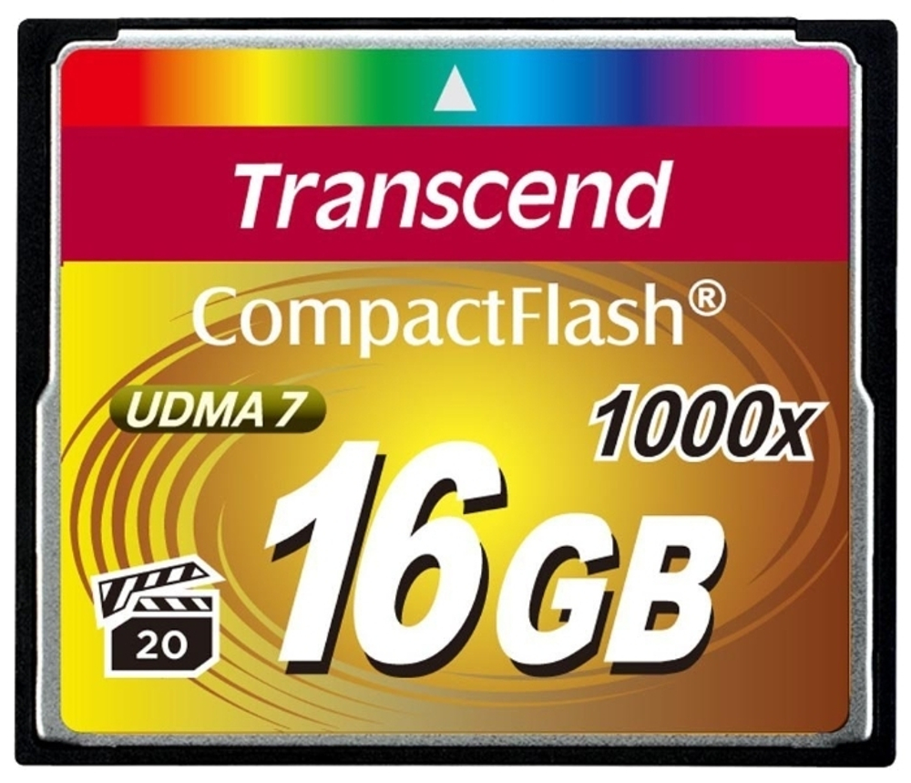 Карта памяти CompactFlash 16GB Transcend TS16GCF1000