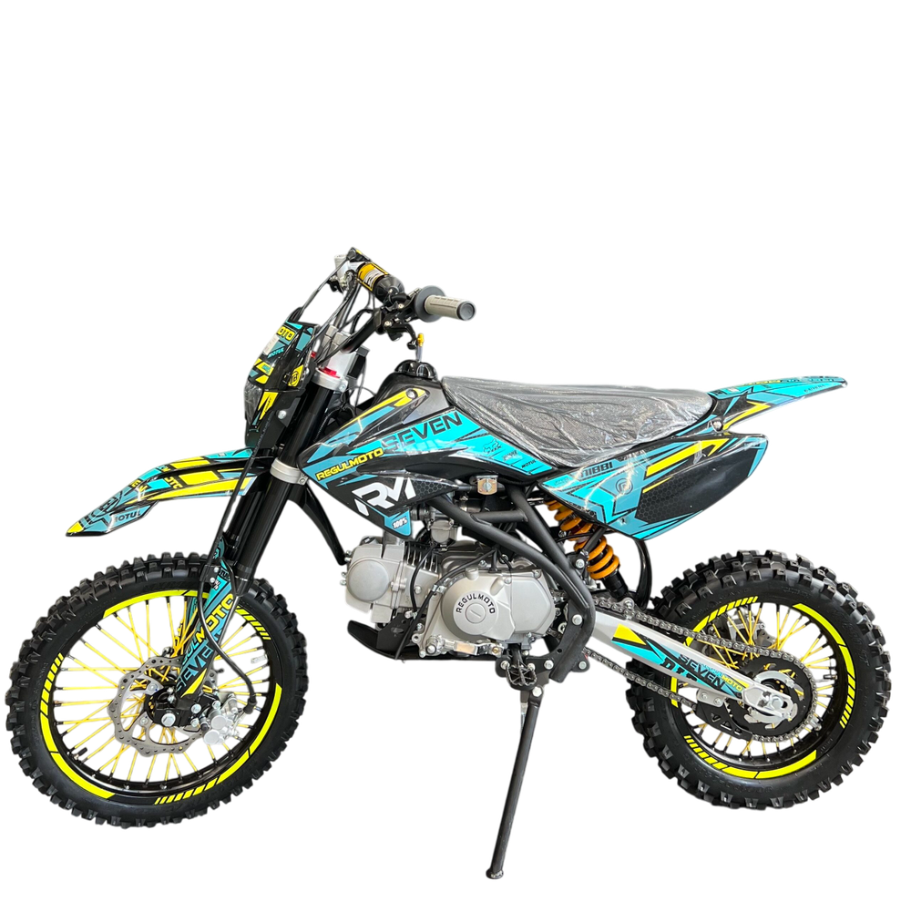 Питбайк Regulmoto SEVEN 125сс черный/желтый/синий