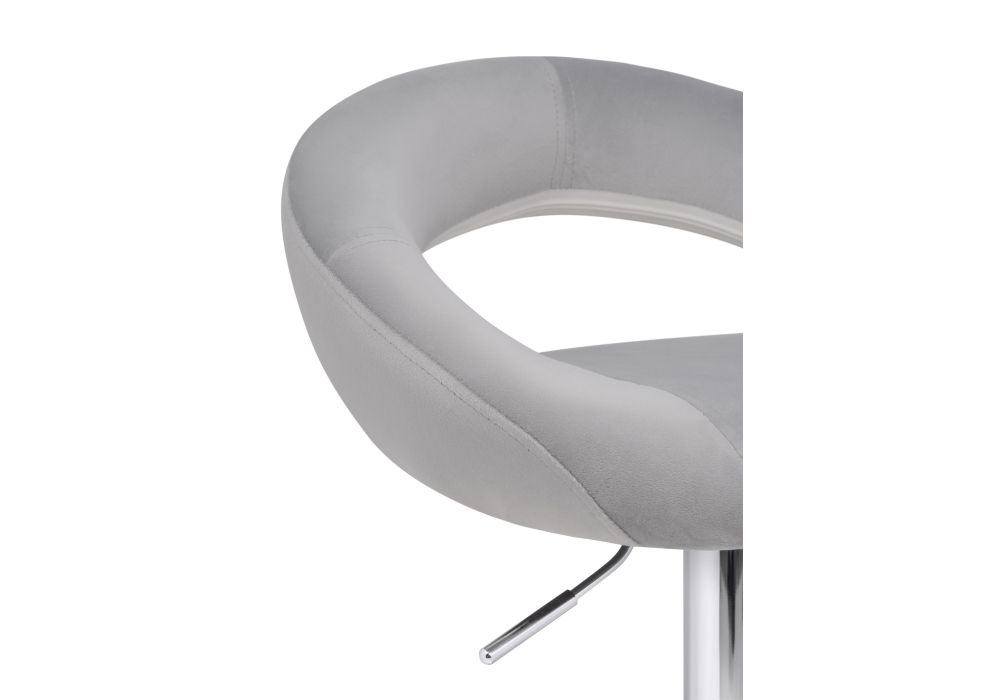 Барный стул Oazis gray fabric / chrome