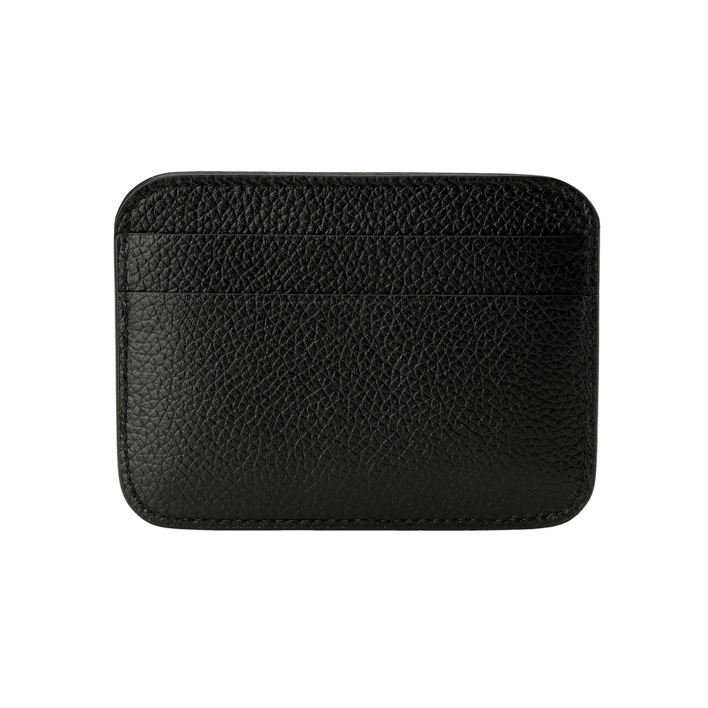 Balenciaga Cow Leather Card Holder Unisex Black