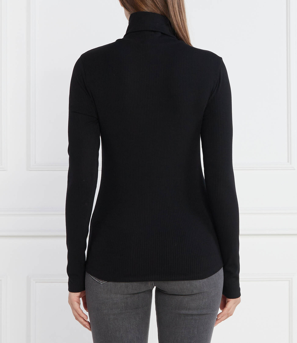 Гольф 5X2 RIB ROLL-NK LS Tommy Hilfiger - черный(WW0WW39826)