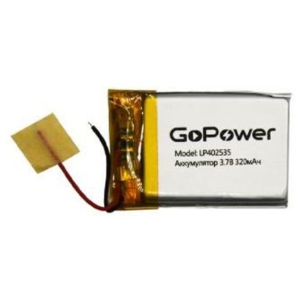 Аккумулятор Li-Pol GoPower LP402535 PK1 3.7V 320mAh (1/10/250)