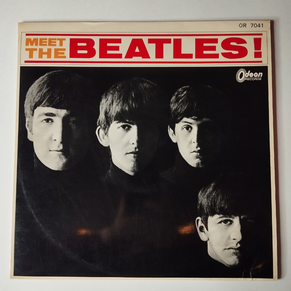 Винтажная виниловая пластинка LP The Beatles Meet The Beatles (Japan 1966) (No Obi) (Red Wax Vinyl) I Saw Her Standing There