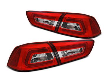 Задние фонари RED WHITE LED BAR для Mitsubishi Lancer X