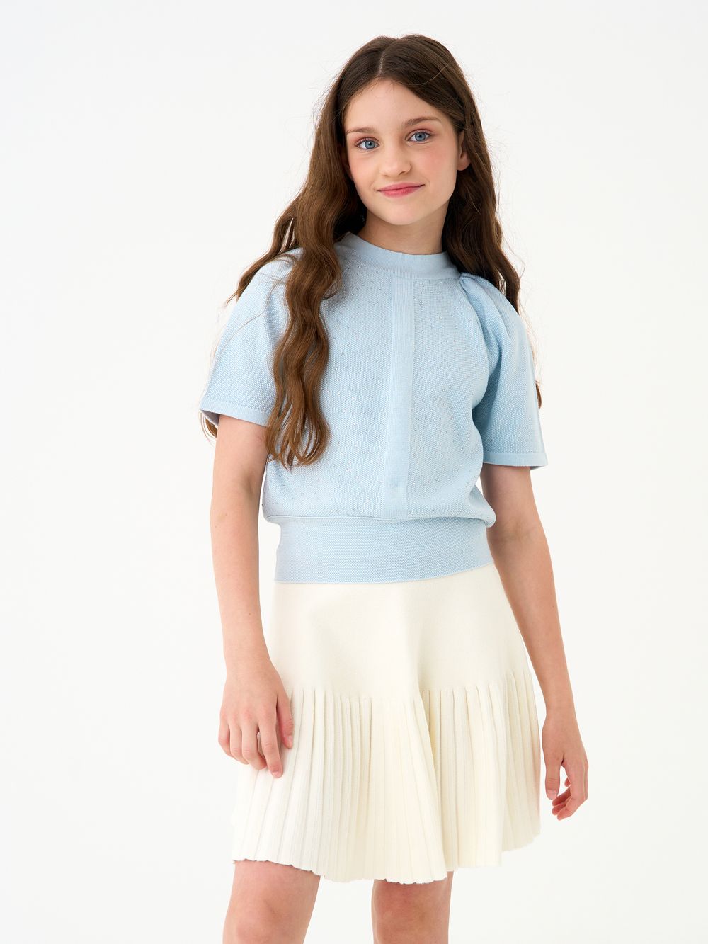 Джемпер для девочки AT1374 голубой