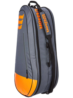 Сумка теннисная Wilson Team 6 Pk Bag - grey/orange