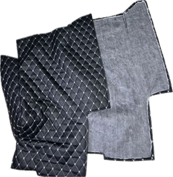 Коврики (утеплитель) под сиденья УАЗ 452 Буханка (белая нить Бабочка)