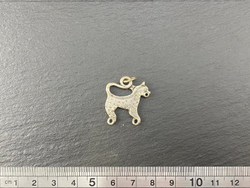 Подвеска. Рысь" плоская с точками