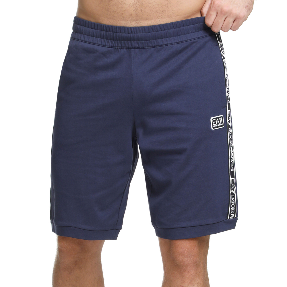 Мужские теннисные шорты EA7 Train Logo Series Tape Bermuda Coft Shorts Men - Blue, Green