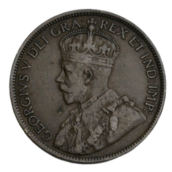 Монета 1 цент (cent) 1918 год Канада