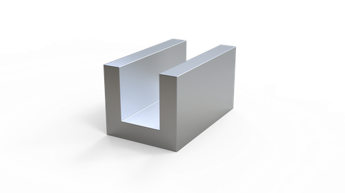 Нижняя направляющая для раздвижных дверей П-13мм (ARSENAL)