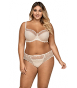 Бюстгальтер с полусшивными чашками с изысканным кружевом (Размер: 75H) (Цвет: черный)