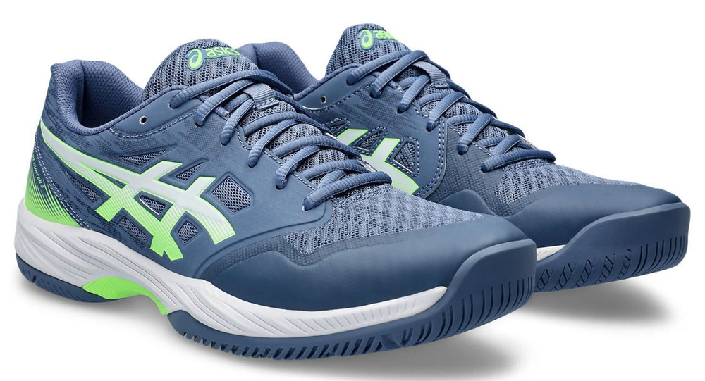 Мужские кроссовки для бадминтона/сквоша Asics Gel-Court Hunter 3 - деним синий/лаймовый взрыв