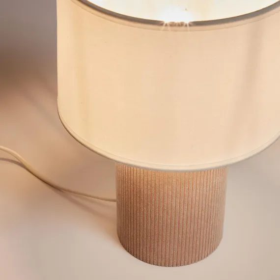 Настольная лампа Bianella, бежевый вельвет