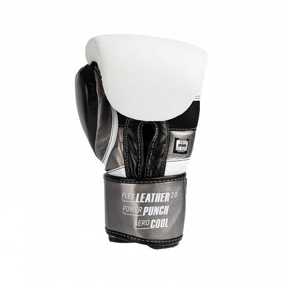 Перчатки боксерские Clinch Punch 2.0 бело-черно-бронзовые C141