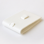 Подставка для кольца/язычок/язычок для бирки/40*52*9 мм. Кожа БЕЛАЯ