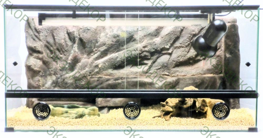 Полный комплект для Бородатой агамы. Террариум 90х40х40 и всё необходимое для содержания.