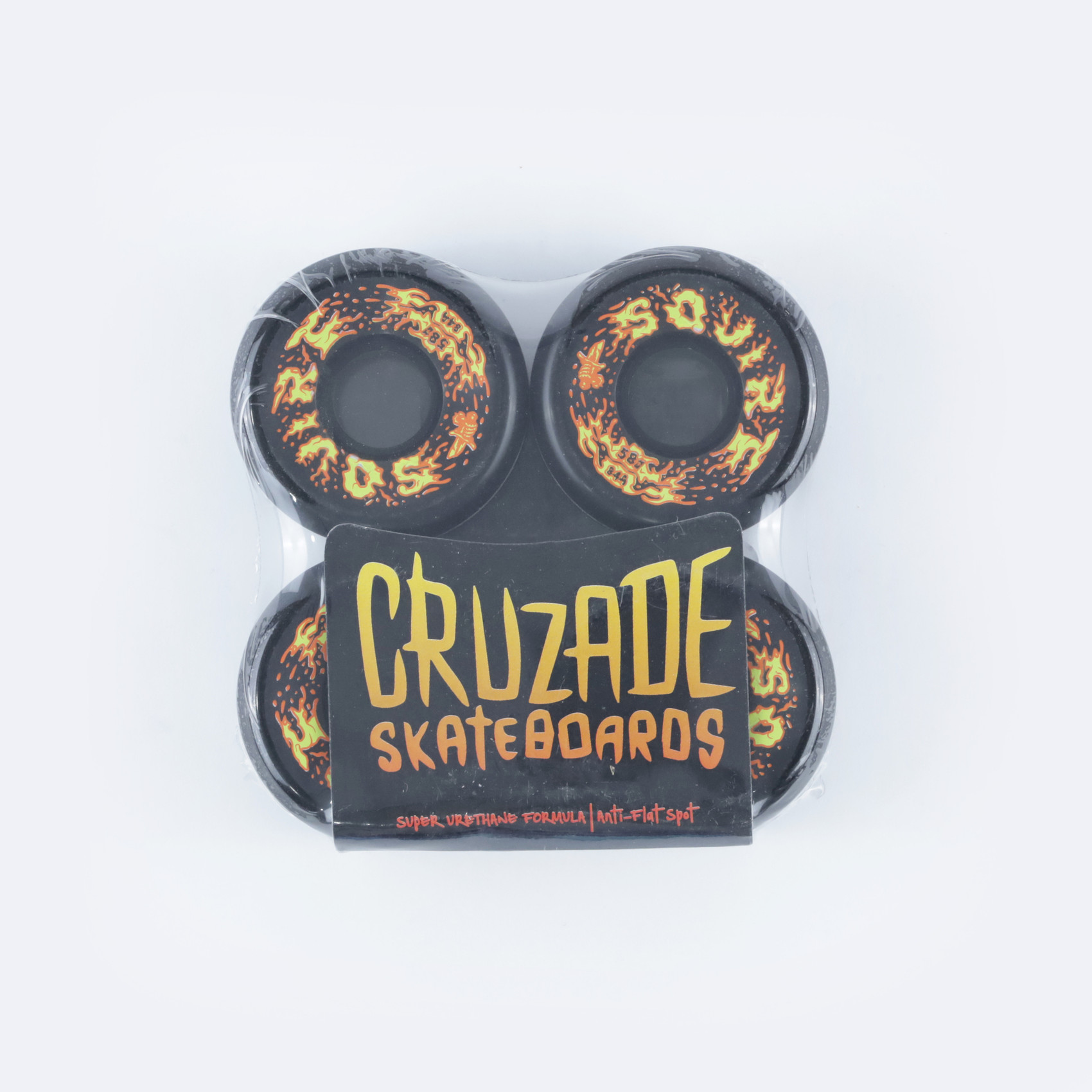 Колеса Cruzade Squirt Wheels (black, orange) 84A артикул:VckosIY8hMjpanJvC-86B3 - купить в магазине Дайс