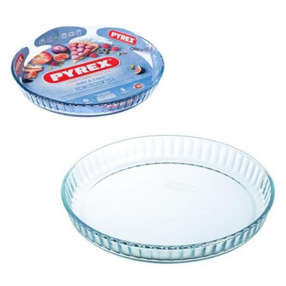 Форма для выпечки стекло, 28 см, 2.6 л, кругл, с волнистым краем, Pyrex, Bake & Enjoy, 813B000/7046