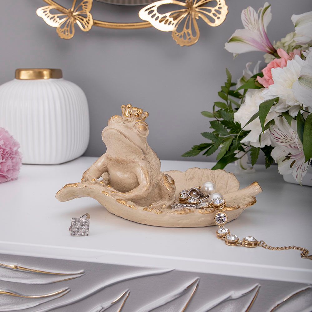 Подставка под бижутерию Лягушка Айвори