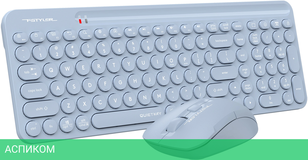 Набор периферии A4Tech Fstyler Air2 синий (FG3300)