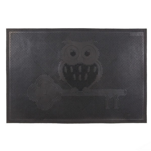 Коврик резиновый 40*60 см "сова" черный