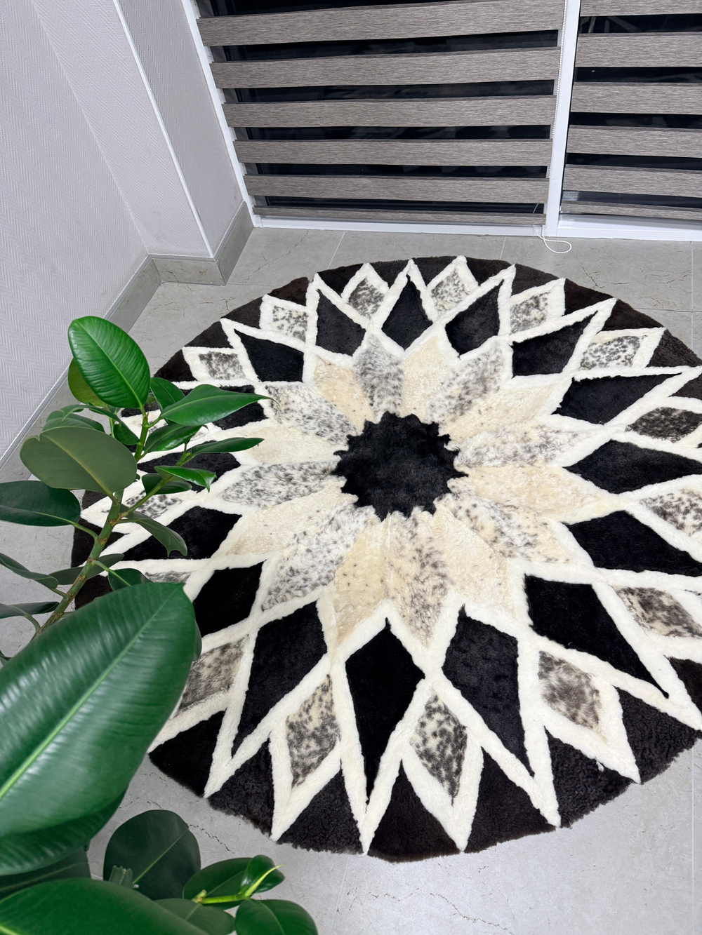 Ковер шкура натуральная овчина меховой